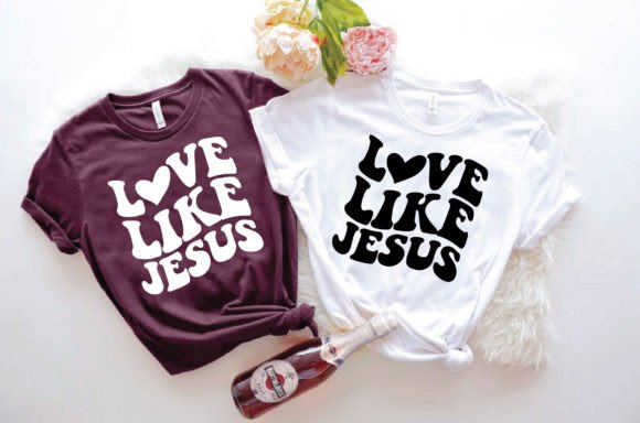 Love Like Jesus. T Shirt Design